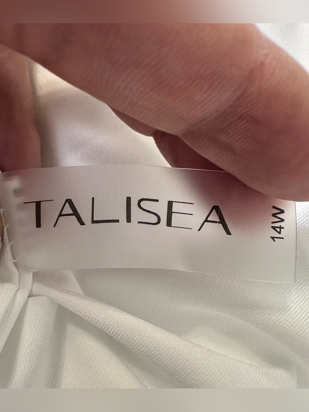 Talisea Wedding Plus Size 14W Formal  Bridal Long Sleeve Lace Chiffon Maxi Dress - Picture 10 of 16